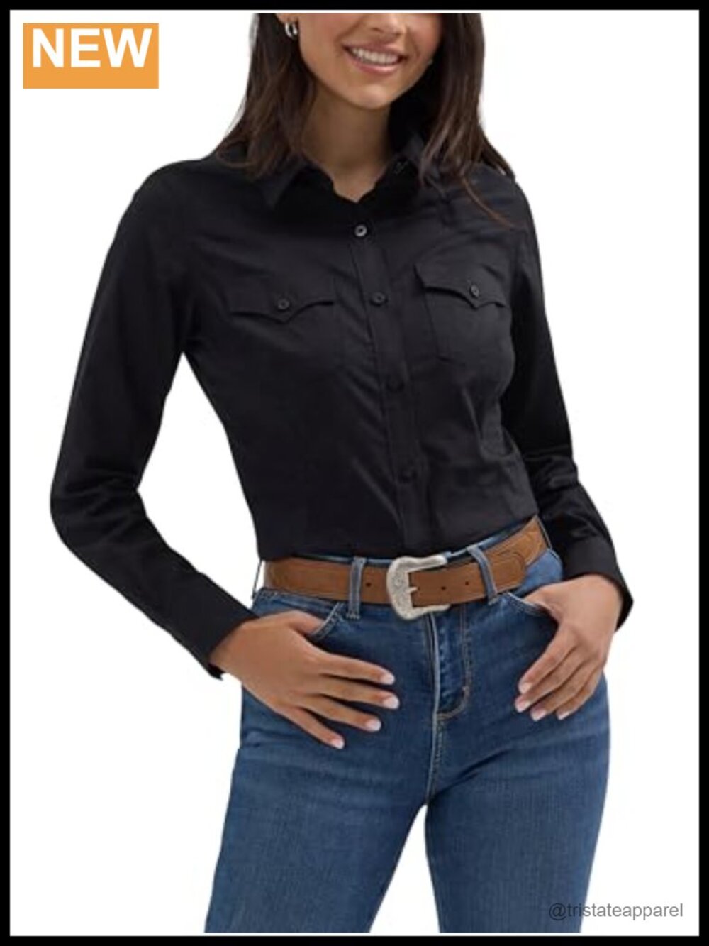 Wrangler Retro Long Sleeve Button Down Western Shirt